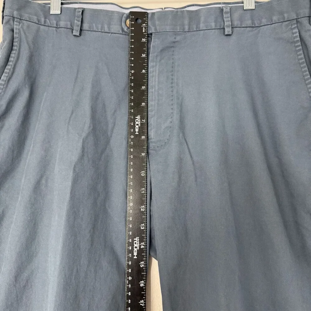 Peter Millar Mens Chino Pants 38x30 Dress Golf Work Blue Flat Front